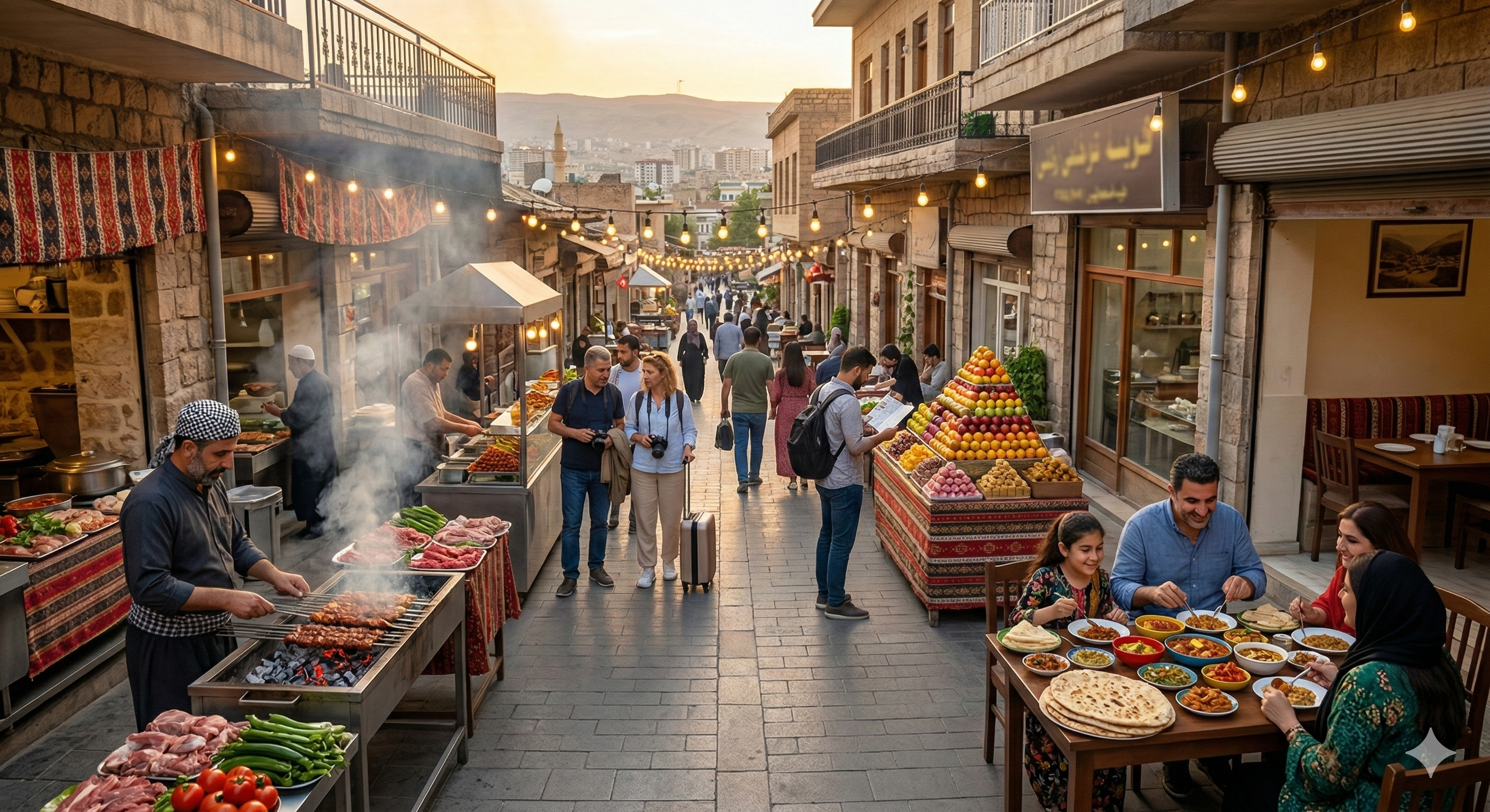 محلههای غذایی سلیمانیه برای مهمانان